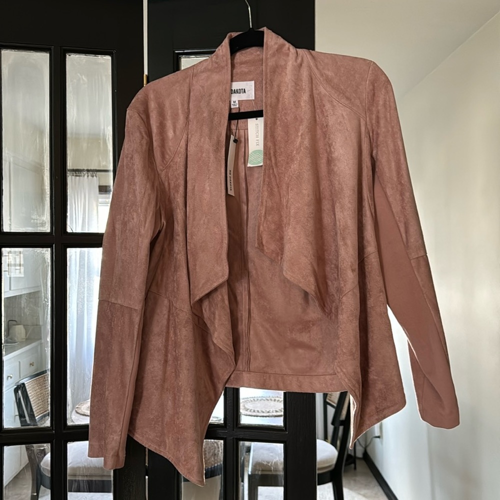 BB Dakota Stitch Fix Freda Faux Suede Blush Jacket